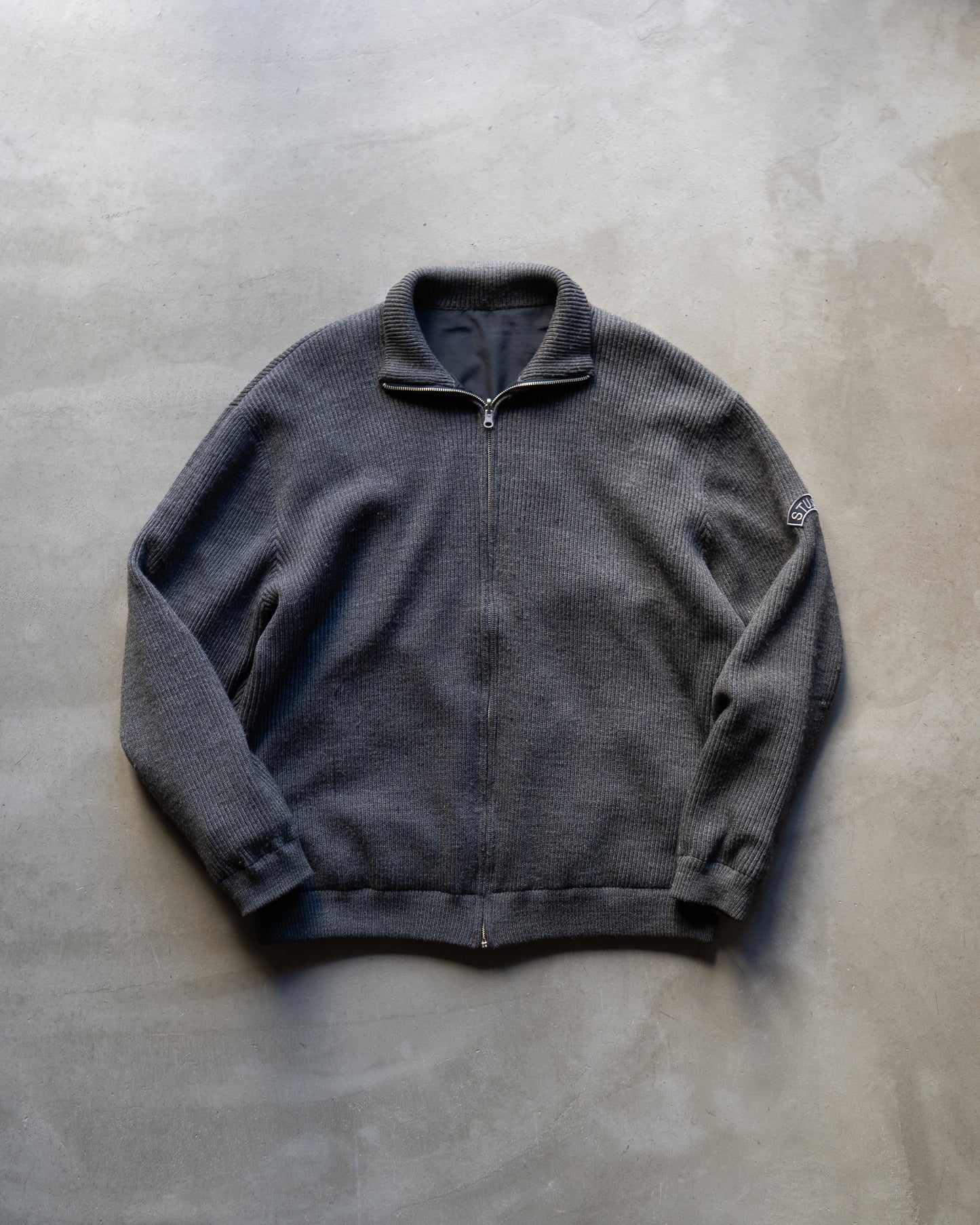 Old Stussy Wool Nylon Reversible Jacket