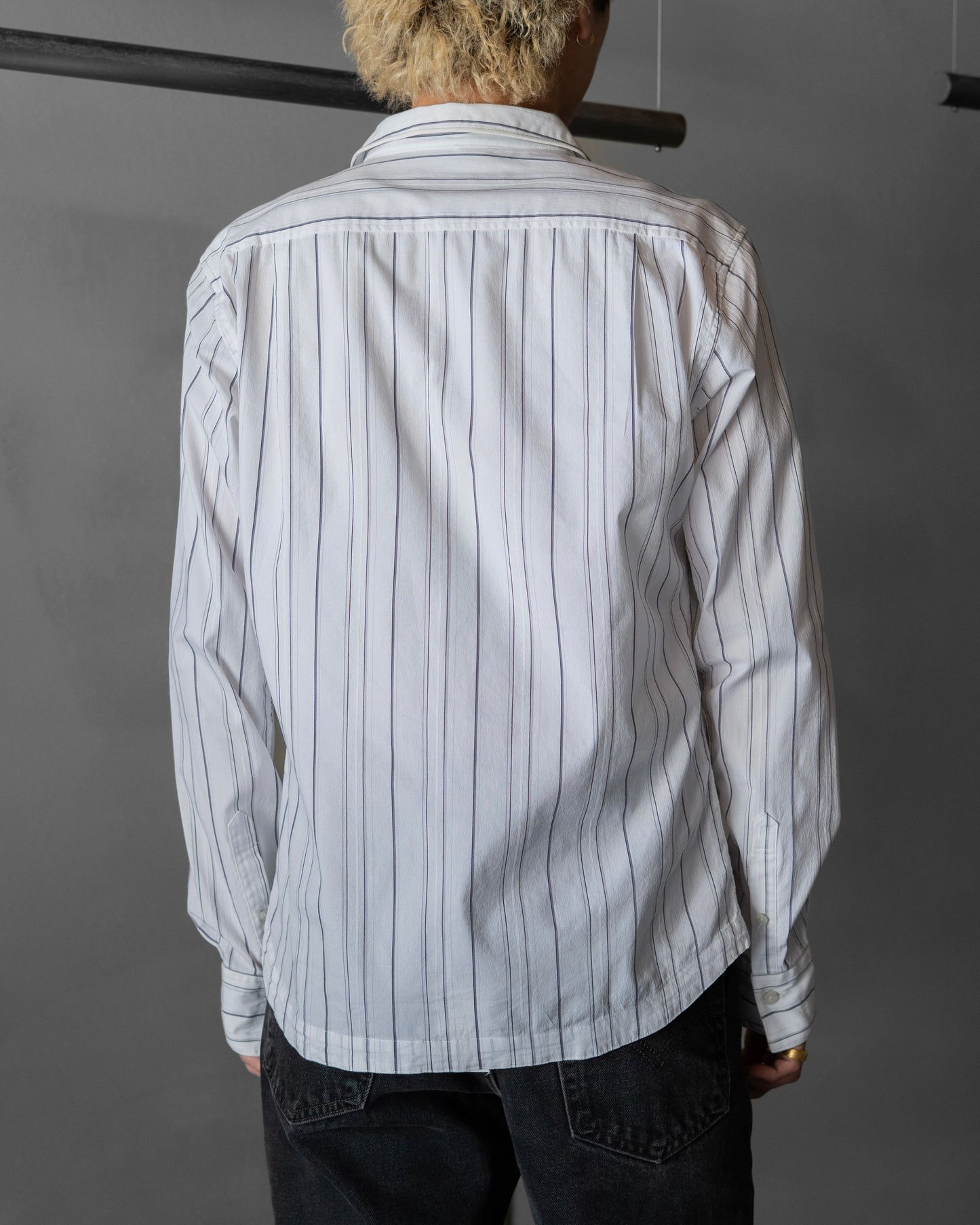 MONSIEUR NICOLE stripe design L/S shirt