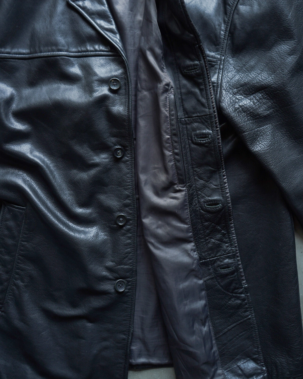 banana republic leather car coat jacket