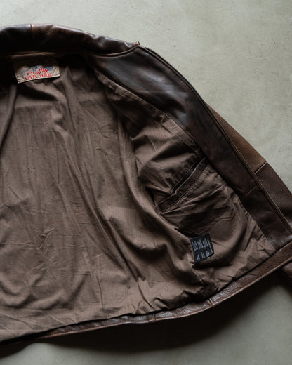 ALVIN YORK single leather jacket made in france