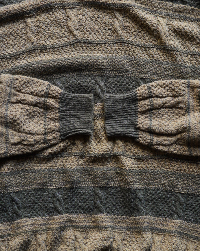 90s Claiborne all-over pattern cotton knit  sweater