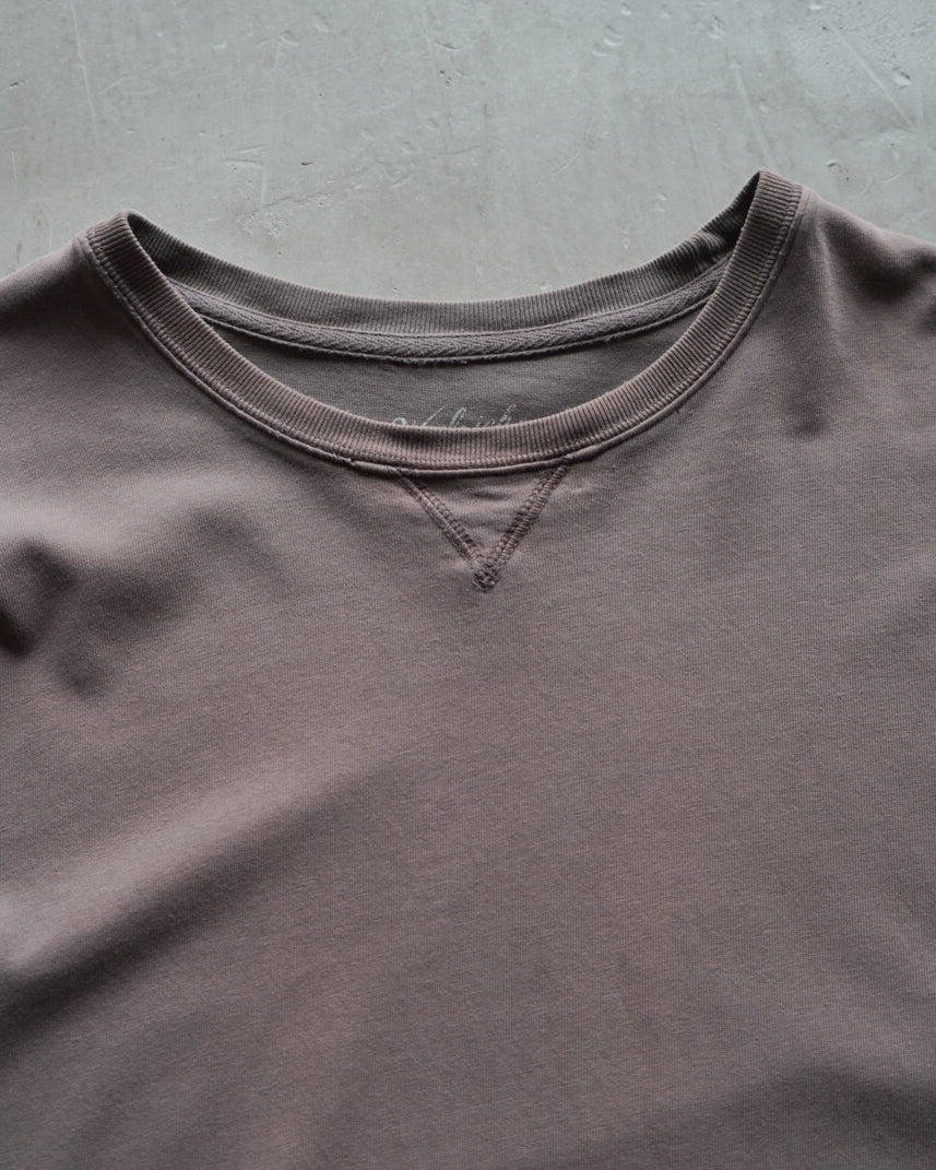 wool rich cotton sweat design long t-shirt