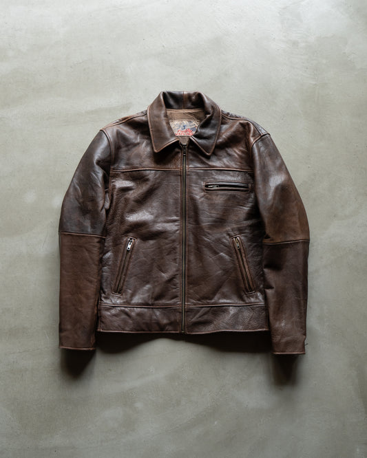 ALVIN YORK single leather jacket made in france