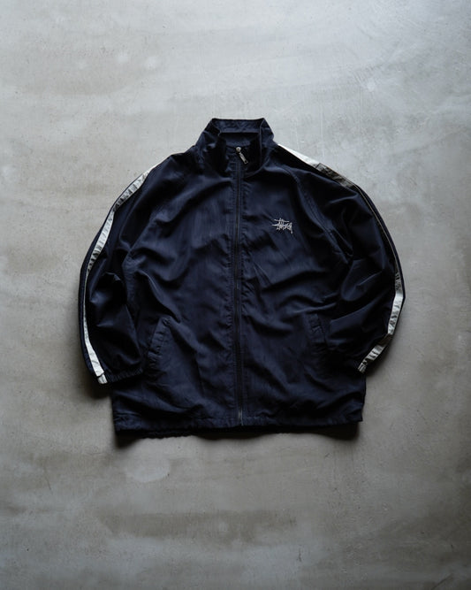 90s old stussy sports nylon zip-up jacket