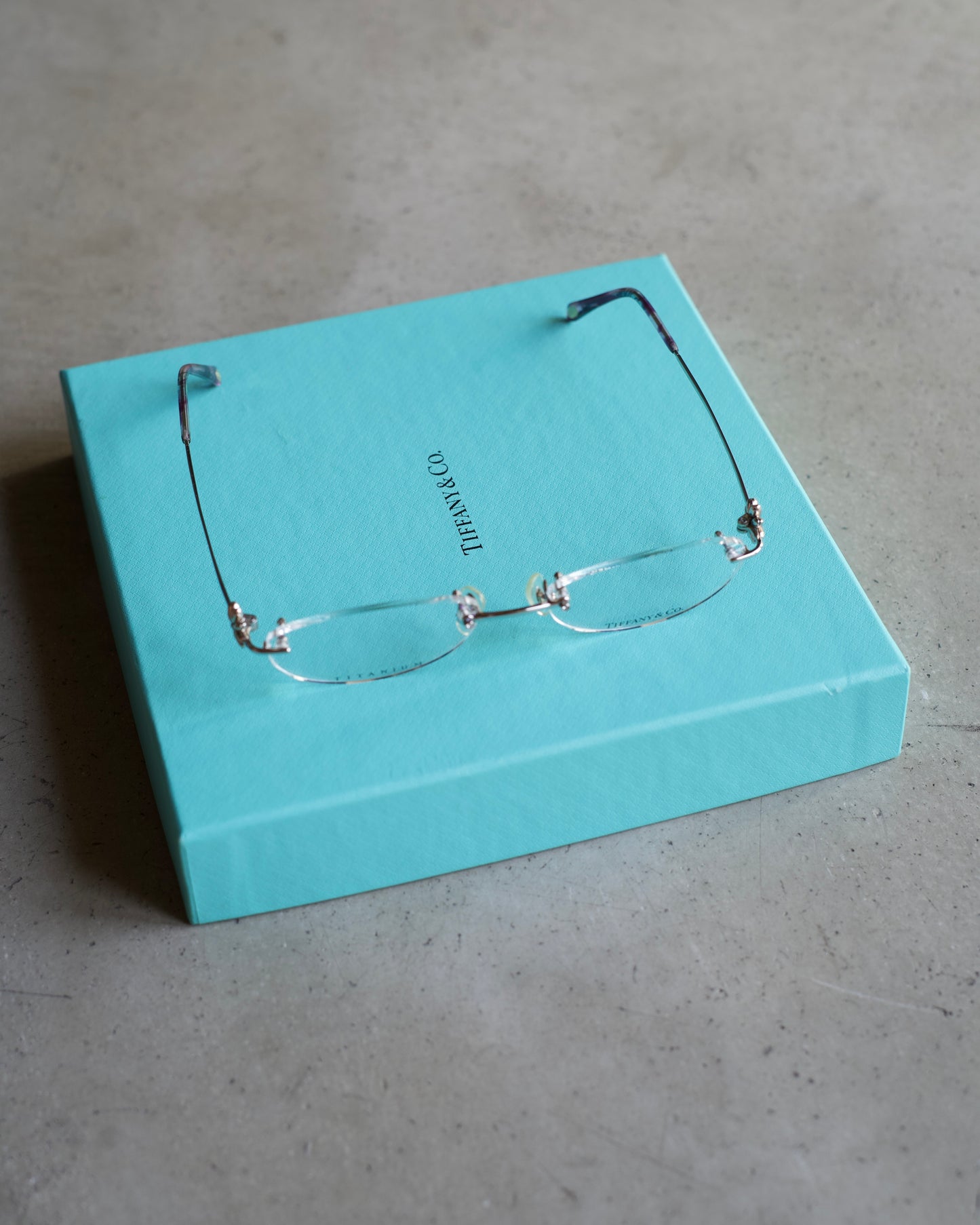 90's Tiffany & Co. rimless eyewear"purple"