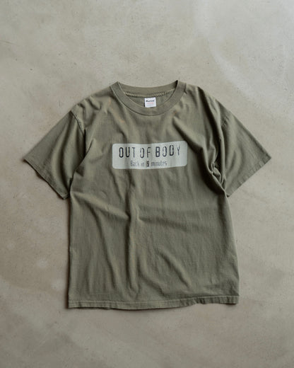 90's USA製 "OUT OF BODY" message tee