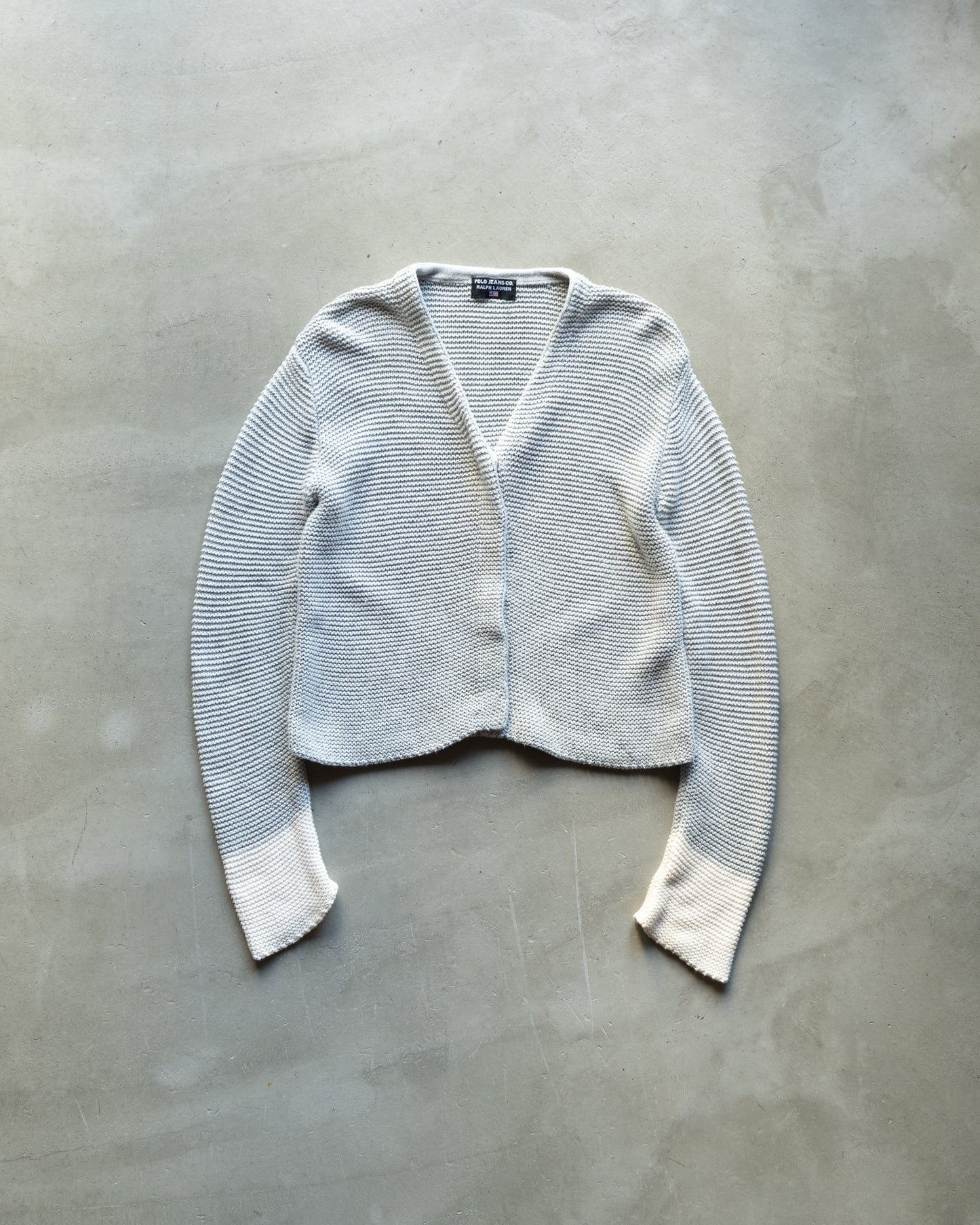 "ladies"POLO JEANS cotton design snap button cardigan