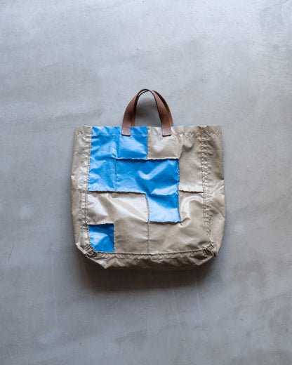 Comme des garçons PVC patchwork design tote bag