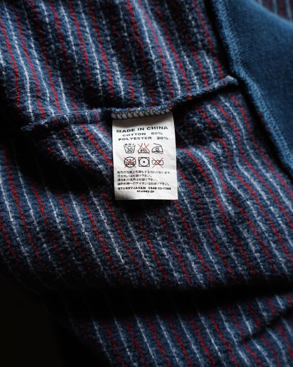 stussy border double zip up foodie