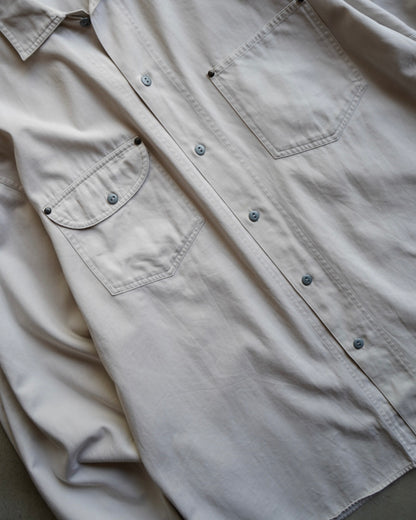 00's "OLD GAP" Off White Over Shirt
