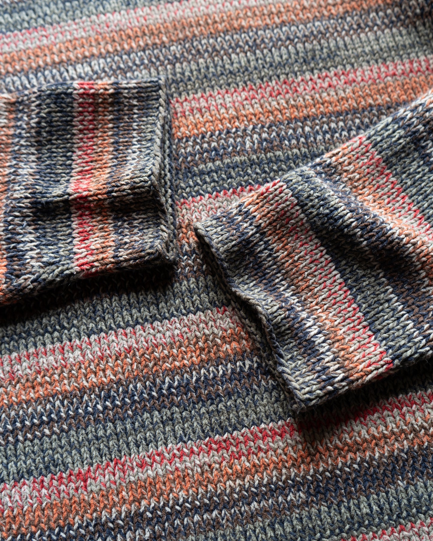 EXPRESS acrylic cotton loose silhouette border knit