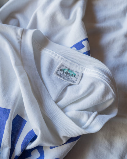 00's lettered print message tee