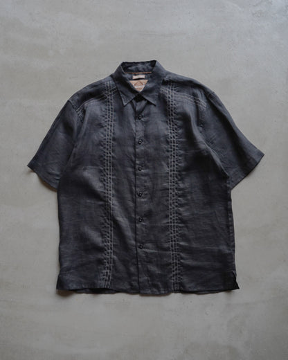 BRUNO NEW YORK Black Linen Shirt