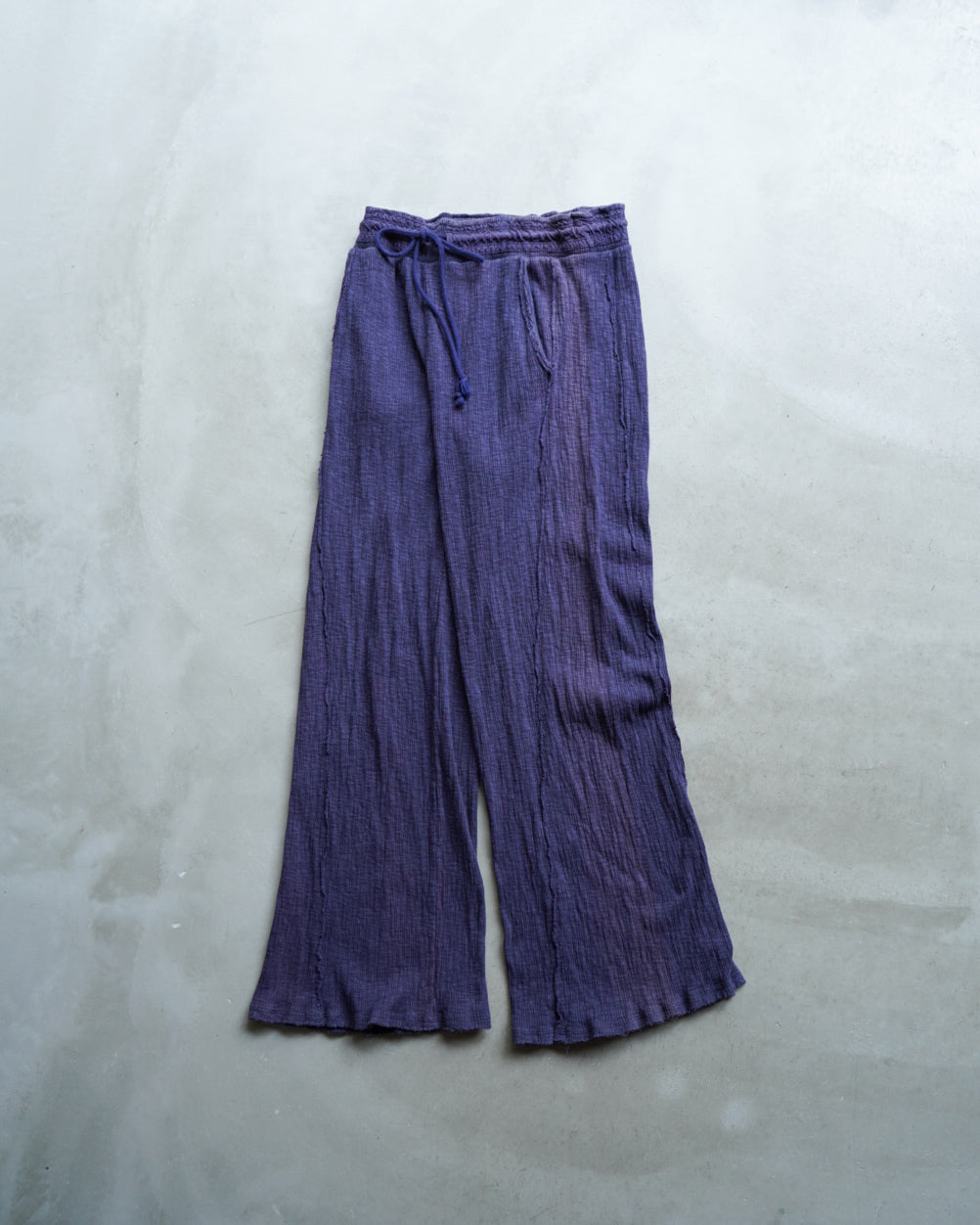 cotton wide flare easy pants for ladies