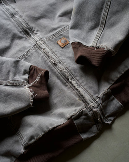 Carhatt Faded Destroyed Active Parka Jacket