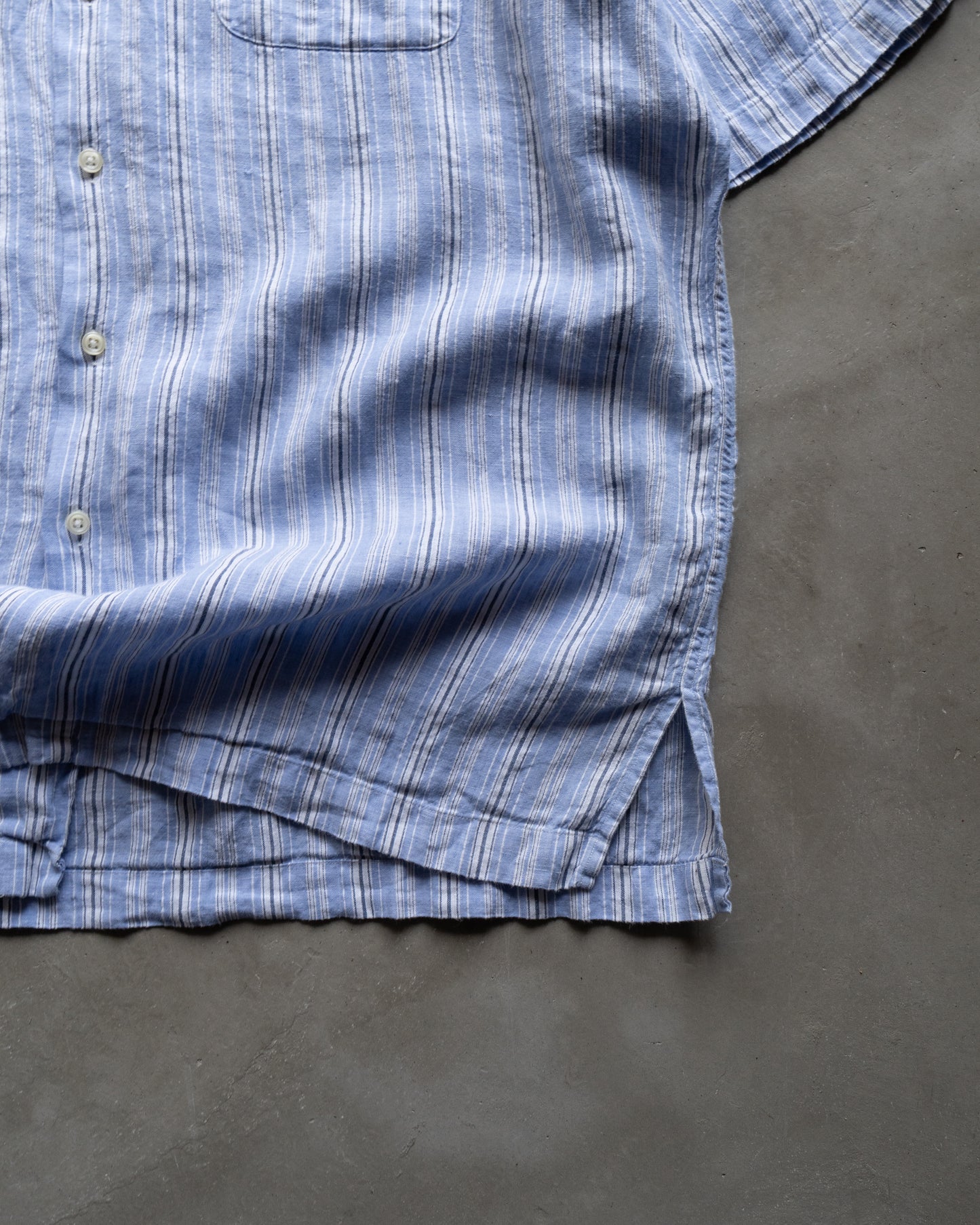 Ralph Lauren "Caldwell" linen open collar shirts