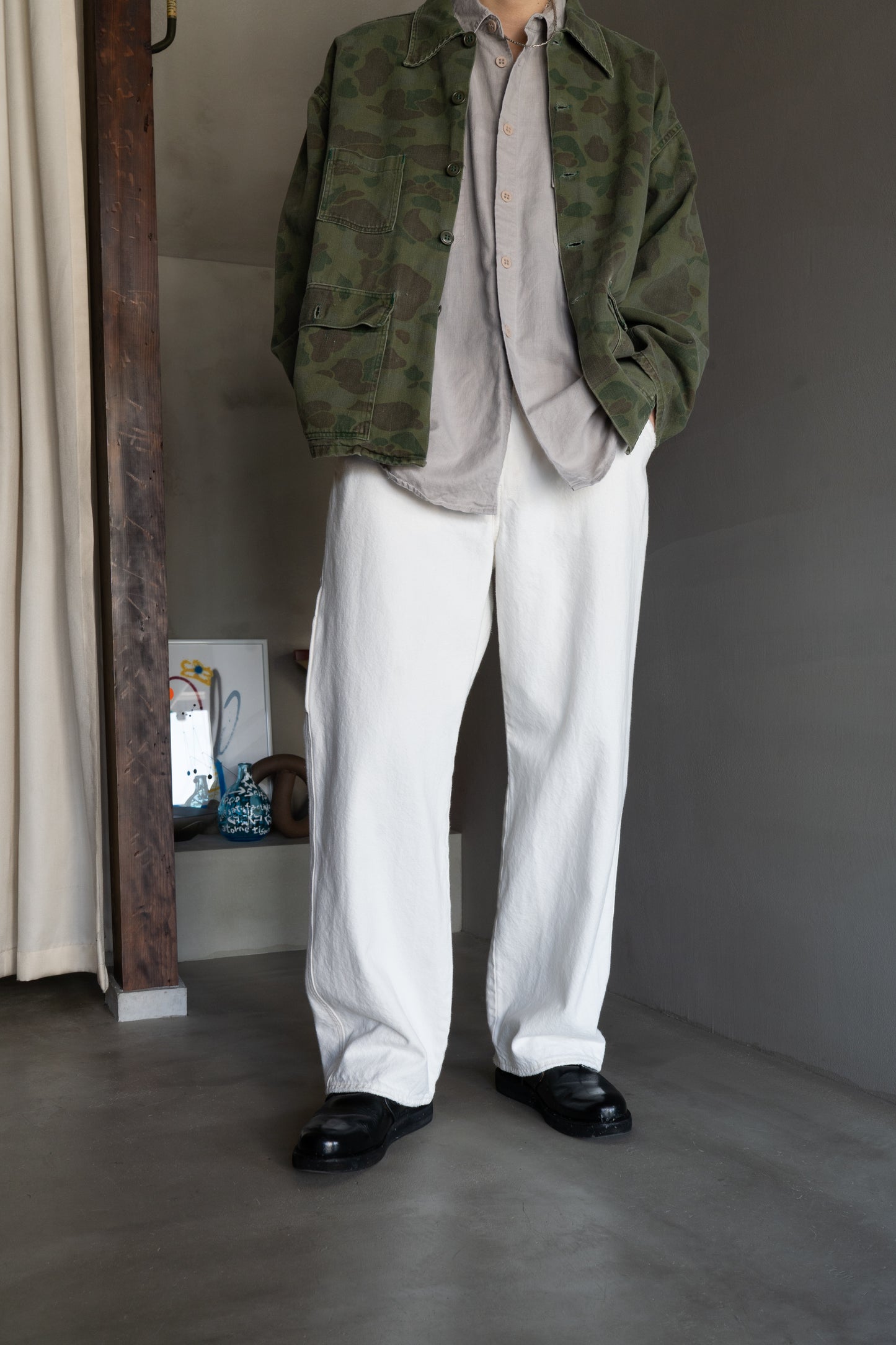 Levi's painter design loose straight silhouette denim pants