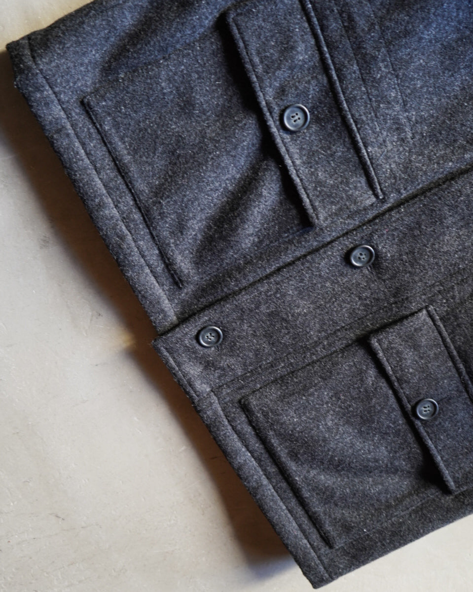 90s GRIND acrylic wool shawl collar design jacket