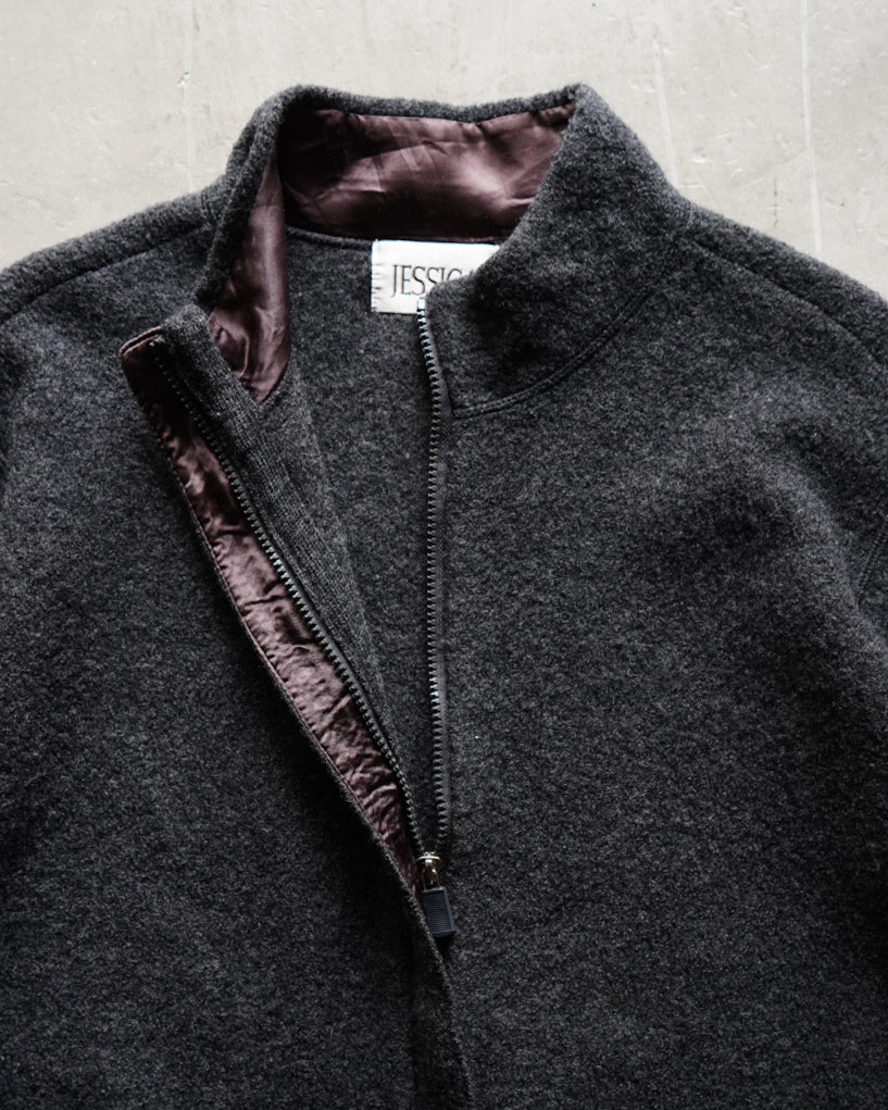 80s JESSICA SPORT zip-up fleece jacket