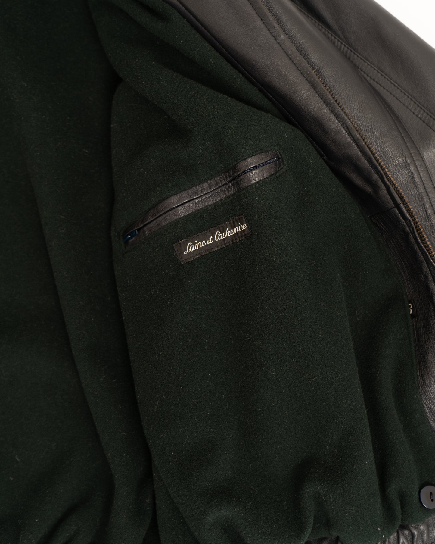 LANVIN front fly design leather jacket