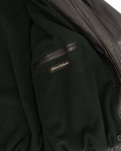 LANVIN front fly design leather jacket