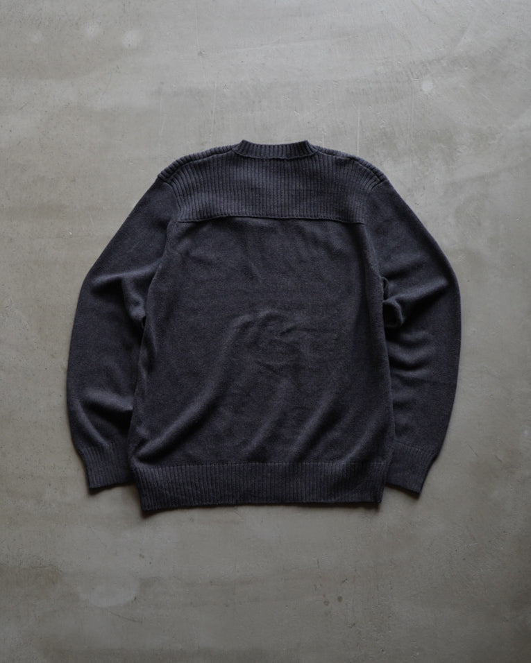 DOCKRS v neck cotton knit  sweater