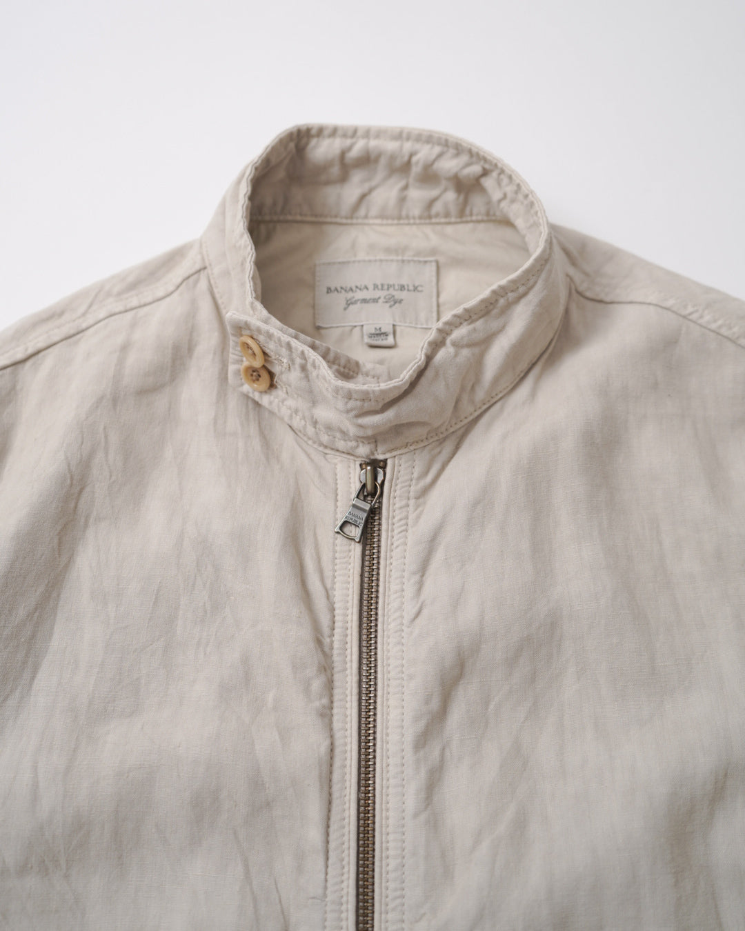 Banana Republic garment dye linen riders jacket