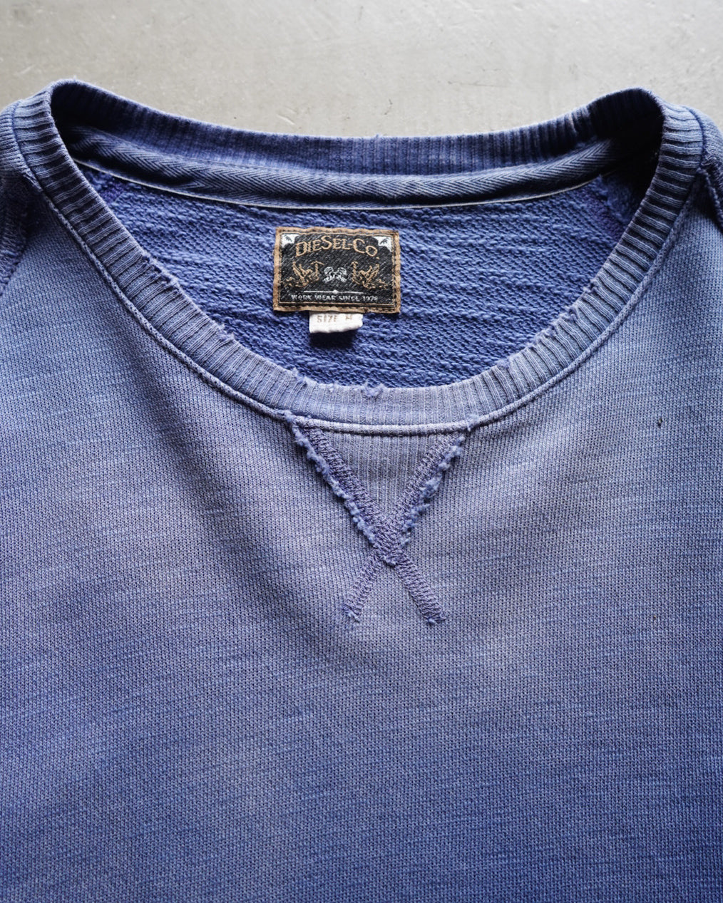 DIESEL vintage processing V-gusset sweatshirt