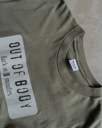 90's USA製 "OUT OF BODY" message tee
