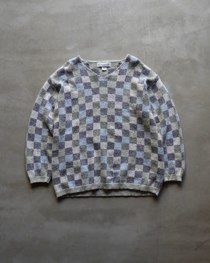 VITTADINI woman melange check design knit sweater