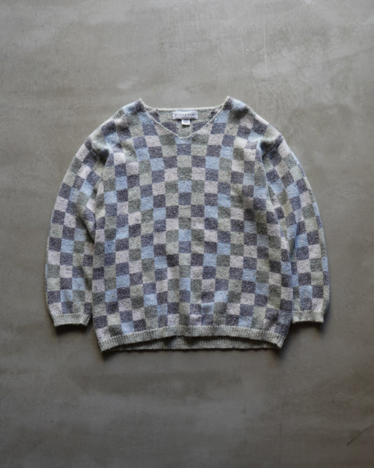 VITTADINI woman melange check design knit sweater