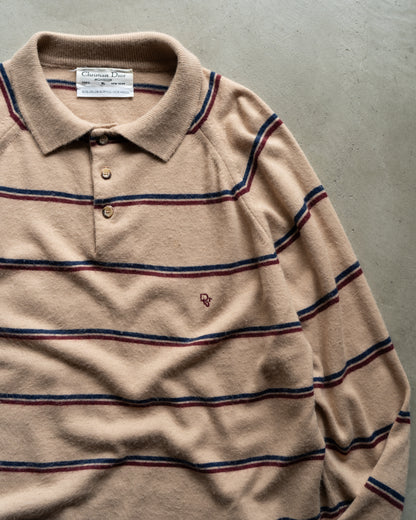 Christian Dior acrylic wool polo knit