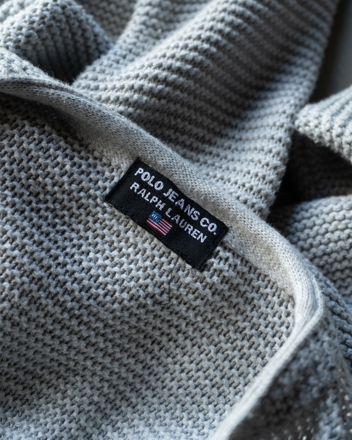 "ladies"POLO JEANS cotton design snap button cardigan