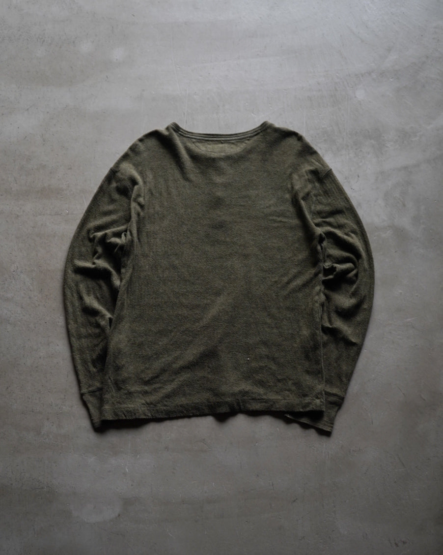 RALPH LAUREN henry neck long sleeve t-shirt