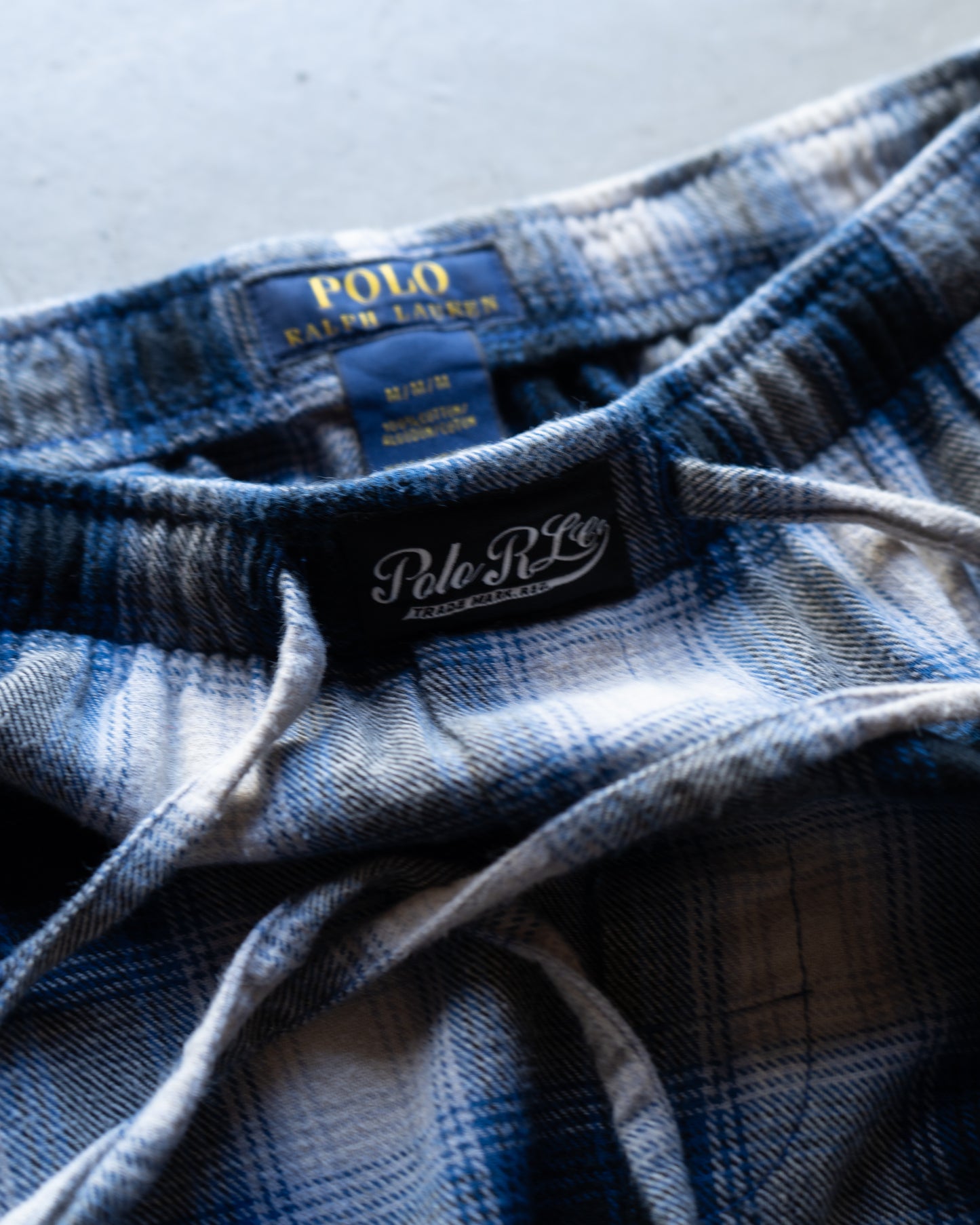 Ralph Lauren ombre check cotton easy pants