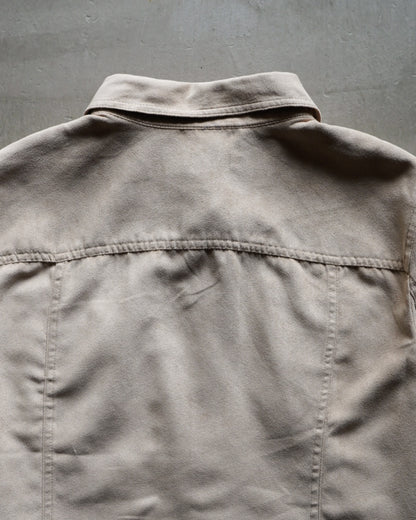 fake suède 2 Pockets design shirt