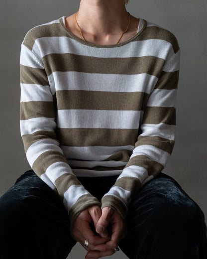 Border design summer long sleeve tee