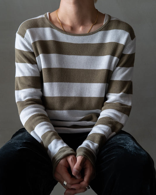Border design summer long sleeve tee
