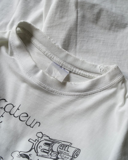 Euro Design Cartoon Print Tee