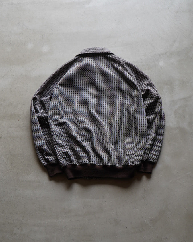 70s stripe design blouson jacket