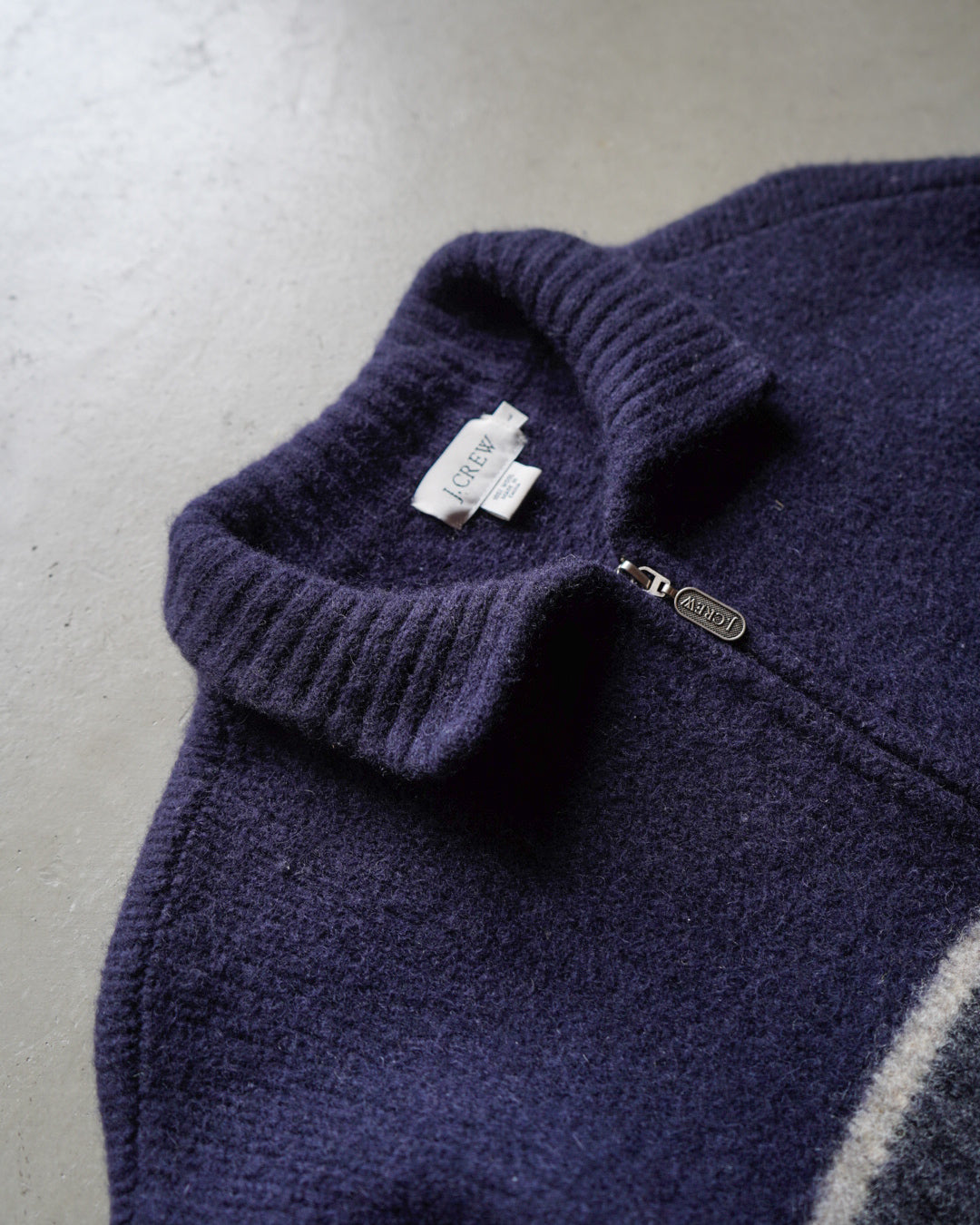 j.crew wool zip-up sweater
