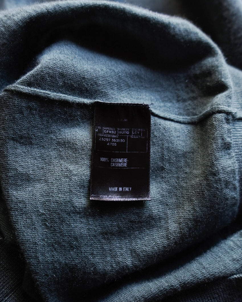 GUCCI cashmere crew neck knit sweater made in Italy