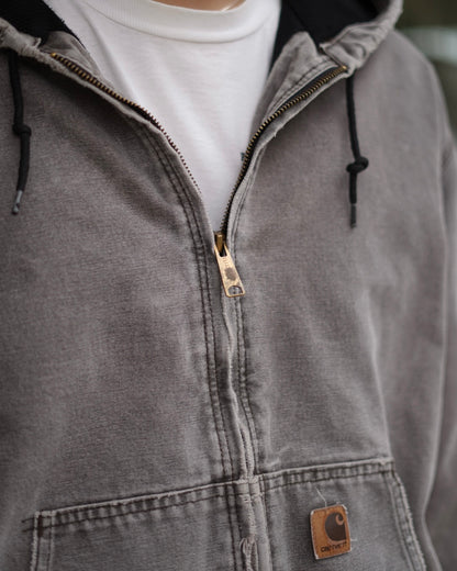 Carhatt Faded Destroyed Active Parka Jacket