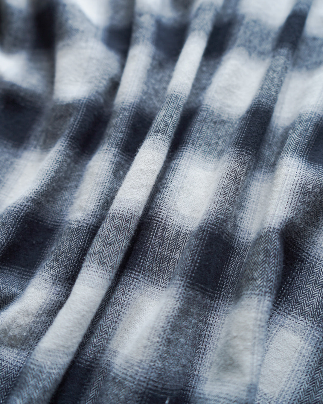 ombre check pleats design shirt