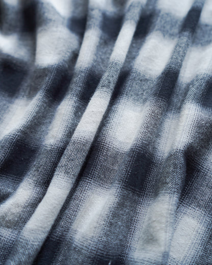 ombre check pleats design shirt