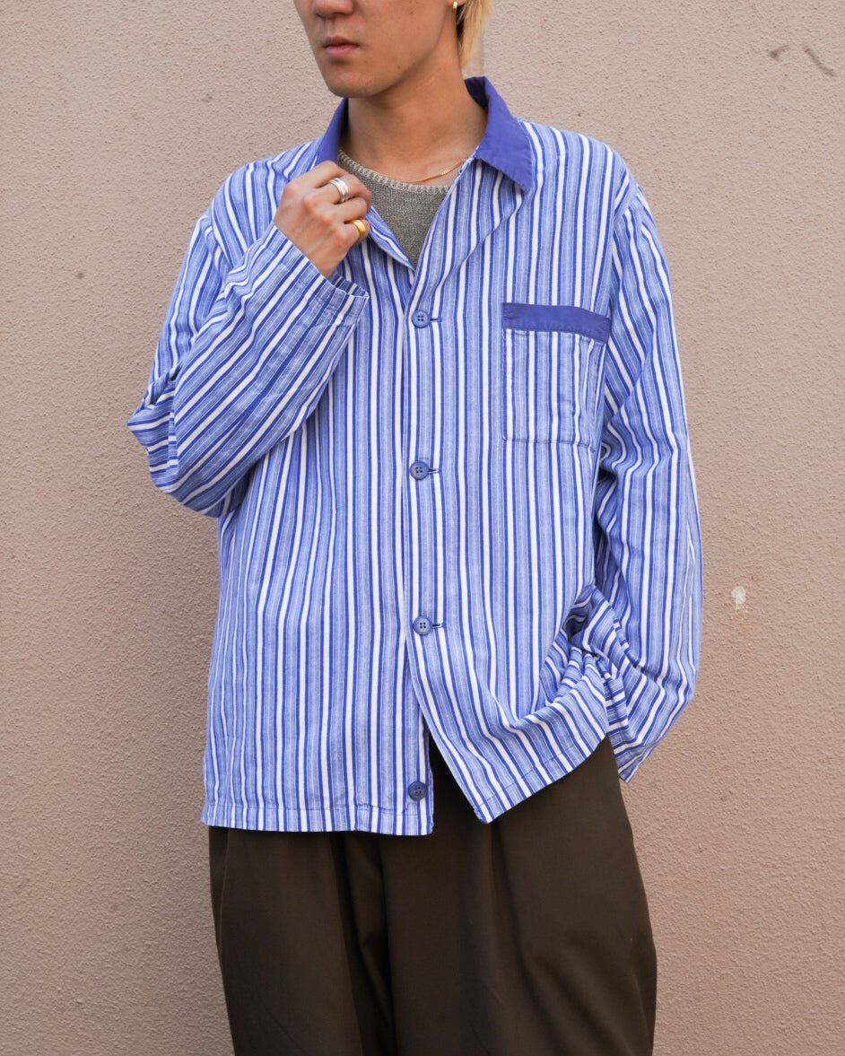 80's St Michael Multi-stripe pajama shirts