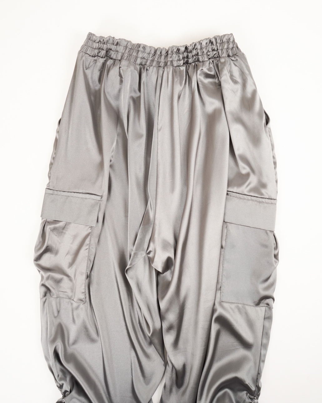 satin cargo easy pants