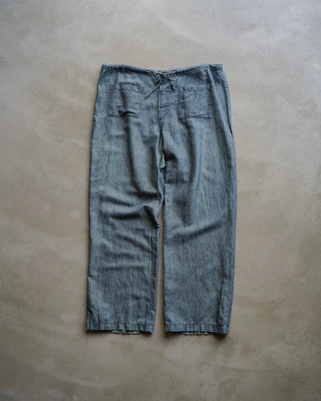CIMARRON Indigo dyed linen easy pants
