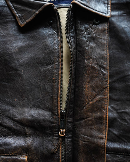 90s DOCKERS heavy leather jacket