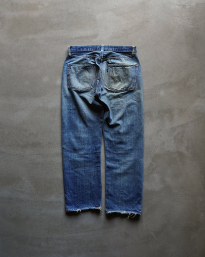 60's Levi's 501 "Big E" good repaired denim pants